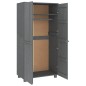 vidaXL Kleiderschrank HAMAR Dunkelgrau 89x50x180 cm Massivholz Kiefer vidaXL Kleiderschrank HAMAR Dunkelgrau 89x50x180 cm Massivholz Kiefer