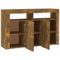 vidaXL Sideboard mit LED-Beleuchtung Räuchereiche 115,5x30x75 cm vidaXL Sideboard mit LED-Beleuchtung Räuchereiche 115,5x30x75 cm