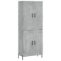Highboard Betongrau 69,5x34x180 cm Holzwerkstoff Highboard Betongrau 69,5x34x180 cm Holzwerkstoff