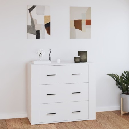vidaXL Sideboard Weiß 80x33x70 cm Holzwerkstoff