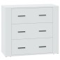 vidaXL Sideboard Weiß 80x33x70 cm Holzwerkstoff vidaXL Sideboard Weiß 80x33x70 cm Holzwerkstoff