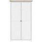 vidaXL Kleiderschrank BODO Weiß und Braun 99x53,5x173 cm Kiefernholz vidaXL Kleiderschrank BODO Weiß und Braun 99x53,5x173 cm Kiefernholz