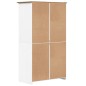 vidaXL Kleiderschrank BODO Weiß und Braun 99x53,5x173 cm Kiefernholz vidaXL Kleiderschrank BODO Weiß und Braun 99x53,5x173 cm Kiefernholz