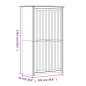vidaXL Kleiderschrank BODO Weiß und Braun 99x53,5x173 cm Kiefernholz vidaXL Kleiderschrank BODO Weiß und Braun 99x53,5x173 cm Kiefernholz