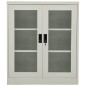 vidaXL Büroschrank Hellgrau 90x40x105 cm Stahl vidaXL Büroschrank Hellgrau 90x40x105 cm Stahl