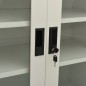 vidaXL Büroschrank Hellgrau 90x40x105 cm Stahl vidaXL Büroschrank Hellgrau 90x40x105 cm Stahl
