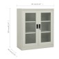 vidaXL Büroschrank Hellgrau 90x40x105 cm Stahl vidaXL Büroschrank Hellgrau 90x40x105 cm Stahl