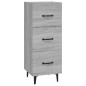 vidaXL Sideboard Grau Sonoma 34,5x34x90 cm Holzwerkstoff vidaXL Sideboard Grau Sonoma 34,5x34x90 cm Holzwerkstoff