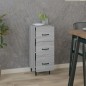 vidaXL Sideboard Grau Sonoma 34,5x34x90 cm Holzwerkstoff vidaXL Sideboard Grau Sonoma 34,5x34x90 cm Holzwerkstoff