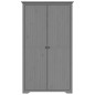 vidaXL Kleiderschrank BODO Grau 101x52x176,5 cm Massivholz Kiefer vidaXL Kleiderschrank BODO Grau 101x52x176,5 cm Massivholz Kiefer