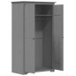 vidaXL Kleiderschrank BODO Grau 101x52x176,5 cm Massivholz Kiefer vidaXL Kleiderschrank BODO Grau 101x52x176,5 cm Massivholz Kiefer