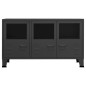 vidaXL Industrial Sideboard Anthrazit 105x35x62 cm Metall und Glas vidaXL Industrial Sideboard Anthrazit 105x35x62 cm Metall und Glas