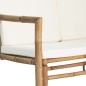vidaXL 4-tlg. Garten-Lounge-Set mit Auflagen Bambus vidaXL 4-tlg. Garten-Lounge-Set mit Auflagen Bambus