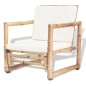 vidaXL 4-tlg. Garten-Lounge-Set mit Auflagen Bambus vidaXL 4-tlg. Garten-Lounge-Set mit Auflagen Bambus