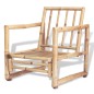 vidaXL 4-tlg. Garten-Lounge-Set mit Auflagen Bambus vidaXL 4-tlg. Garten-Lounge-Set mit Auflagen Bambus