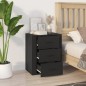 vidaXL Nachttisch Schwarz 50x36x60 cm Holzwerkstoff vidaXL Nachttisch Schwarz 50x36x60 cm Holzwerkstoff