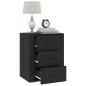vidaXL Nachttisch Schwarz 50x36x60 cm Holzwerkstoff vidaXL Nachttisch Schwarz 50x36x60 cm Holzwerkstoff
