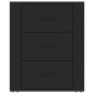 vidaXL Nachttisch Schwarz 50x36x60 cm Holzwerkstoff vidaXL Nachttisch Schwarz 50x36x60 cm Holzwerkstoff