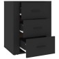 vidaXL Nachttisch Schwarz 50x36x60 cm Holzwerkstoff vidaXL Nachttisch Schwarz 50x36x60 cm Holzwerkstoff