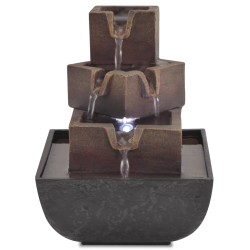 vidaXL Zimmerbrunnen mit LED Polyresin
