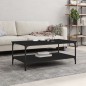 vidaXL Couchtisch Schwarz 100x55x40 cm Holzwerkstoff vidaXL Couchtisch Schwarz 100x55x40 cm Holzwerkstoff