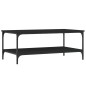 vidaXL Couchtisch Schwarz 100x55x40 cm Holzwerkstoff vidaXL Couchtisch Schwarz 100x55x40 cm Holzwerkstoff