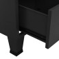 vidaXL Industrial Kleiderschrank Schwarz 90x50x180 cm Metall vidaXL Industrial Kleiderschrank Schwarz 90x50x180 cm Metall