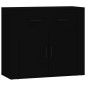vidaXL Sideboard Schwarz 80x33x70 cm Holzwerkstoff vidaXL Sideboard Schwarz 80x33x70 cm Holzwerkstoff