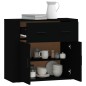 vidaXL Sideboard Schwarz 80x33x70 cm Holzwerkstoff vidaXL Sideboard Schwarz 80x33x70 cm Holzwerkstoff