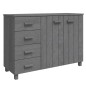 vidaXL Sideboard HAMAR Dunkelgrau 113x40x80 cm Massivholz Kiefer vidaXL Sideboard HAMAR Dunkelgrau 113x40x80 cm Massivholz Kiefer