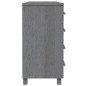 vidaXL Sideboard HAMAR Dunkelgrau 113x40x80 cm Massivholz Kiefer vidaXL Sideboard HAMAR Dunkelgrau 113x40x80 cm Massivholz Kiefer