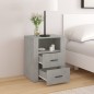 vidaXL Nachttisch Betongrau 50x36x60 cm Holzwerkstoff vidaXL Nachttisch Betongrau 50x36x60 cm Holzwerkstoff