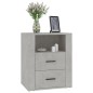 vidaXL Nachttisch Betongrau 50x36x60 cm Holzwerkstoff vidaXL Nachttisch Betongrau 50x36x60 cm Holzwerkstoff