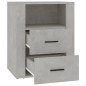 vidaXL Nachttisch Betongrau 50x36x60 cm Holzwerkstoff vidaXL Nachttisch Betongrau 50x36x60 cm Holzwerkstoff