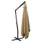 vidaXL Ampelschirm mit Holzmast 300 cm Taupe vidaXL Ampelschirm mit Holzmast 300 cm Taupe
