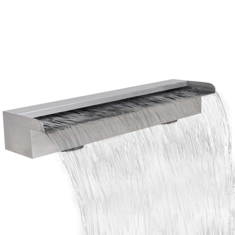 vidaXL Pool-Wasserfall Fontäne Rechteckig Edelstahl 60 cm vidaXL Pool-Wasserfall Fontäne Rechteckig Edelstahl 60 cm