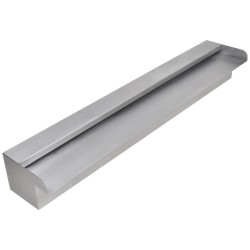 vidaXL Pool-Wasserfall Fontäne Rechteckig Edelstahl 60 cm 