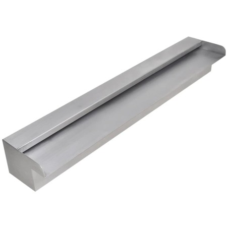 vidaXL Pool-Wasserfall Fontäne Rechteckig Edelstahl 60 cm 