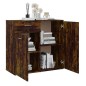 vidaXL Sideboard Räuchereiche 80x36x75 cm Holzwerkstoff vidaXL Sideboard Räuchereiche 80x36x75 cm Holzwerkstoff