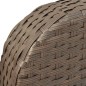 4-tlg. Garten-Lounge-Set mit Auflagen Poly Rattan Braun 4-tlg. Garten-Lounge-Set mit Auflagen Poly Rattan Braun