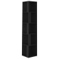 vidaXL Eckregal Schwarz 33x33x164,5 cm Holzwerkstoff vidaXL Eckregal Schwarz 33x33x164,5 cm Holzwerkstoff