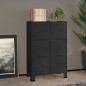 vidaXL Lagerschrank Industrial Schwarz 75x40x115 cm Metall vidaXL Lagerschrank Industrial Schwarz 75x40x115 cm Metall