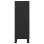 vidaXL Lagerschrank Industrial Schwarz 75x40x115 cm Metall vidaXL Lagerschrank Industrial Schwarz 75x40x115 cm Metall