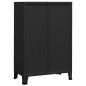 vidaXL Lagerschrank Industrial Schwarz 75x40x115 cm Metall vidaXL Lagerschrank Industrial Schwarz 75x40x115 cm Metall