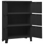 vidaXL Lagerschrank Industrial Schwarz 75x40x115 cm Metall vidaXL Lagerschrank Industrial Schwarz 75x40x115 cm Metall