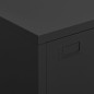 vidaXL Lagerschrank Industrial Schwarz 75x40x115 cm Metall vidaXL Lagerschrank Industrial Schwarz 75x40x115 cm Metall