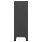 vidaXL Lagerschrank Industrial Anthrazit 75x40x115 cm Metall vidaXL Lagerschrank Industrial Anthrazit 75x40x115 cm Metall