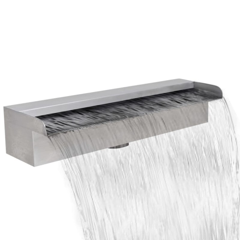 vidaXL Pool-Wasserfall Fontäne Rechteckig Edelstahl 45 cm vidaXL Pool-Wasserfall Fontäne Rechteckig Edelstahl 45 cm