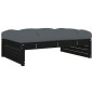 vidaXL 5-tlg. Garten-Lounge-Set mit Kissen Schwarz Massivholz vidaXL 5-tlg. Garten-Lounge-Set mit Kissen Schwarz Massivholz