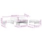 vidaXL 5-tlg. Garten-Lounge-Set mit Kissen Schwarz Massivholz vidaXL 5-tlg. Garten-Lounge-Set mit Kissen Schwarz Massivholz
